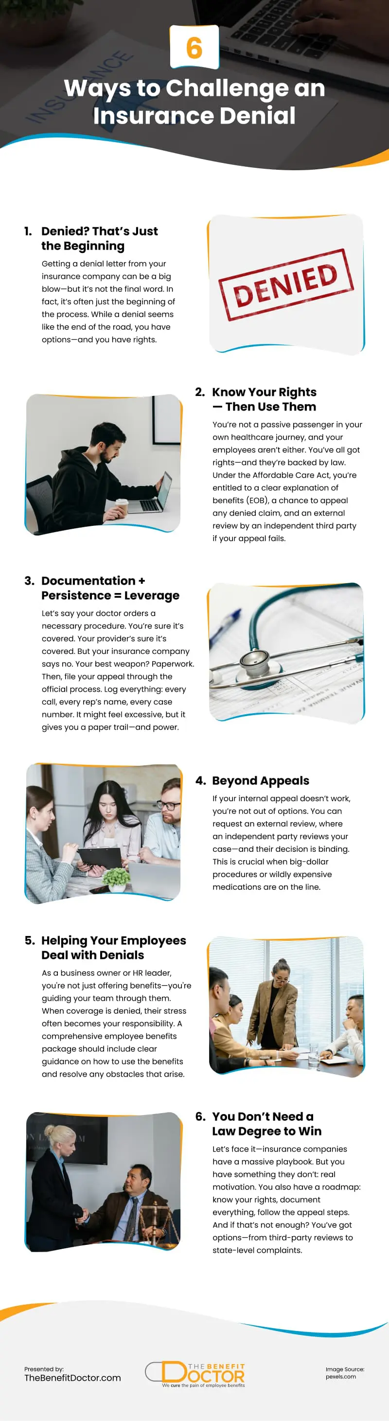 6 Ways to Challenge an Insurance Denial Infographic 6 Ways to Challenge an Insurance Denial Infographic