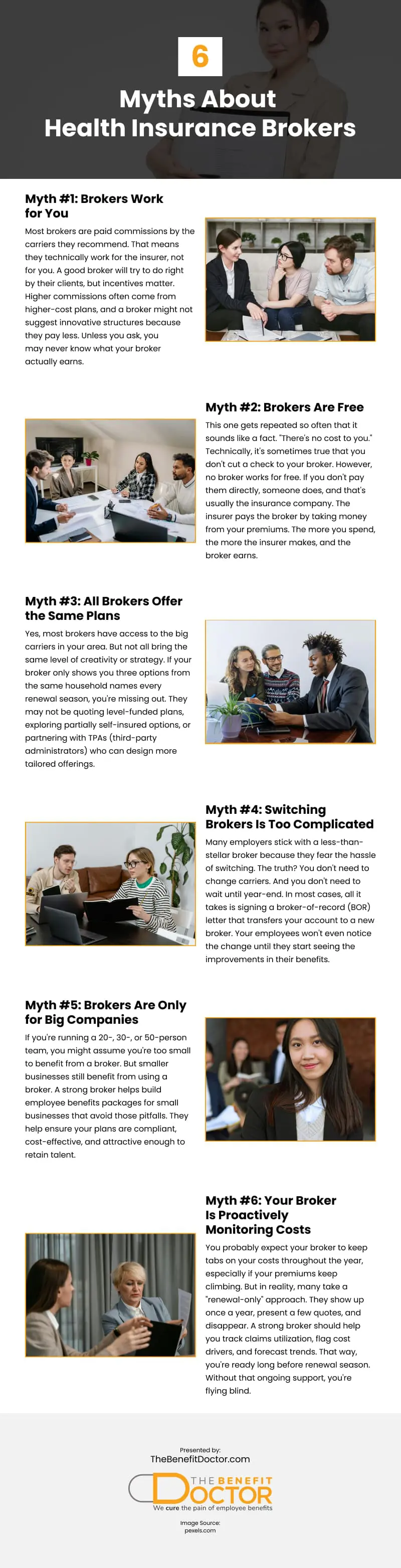 6 Myths About Health Insurance Brokers Infographic 6 Myths About Health Insurance Brokers Infographic