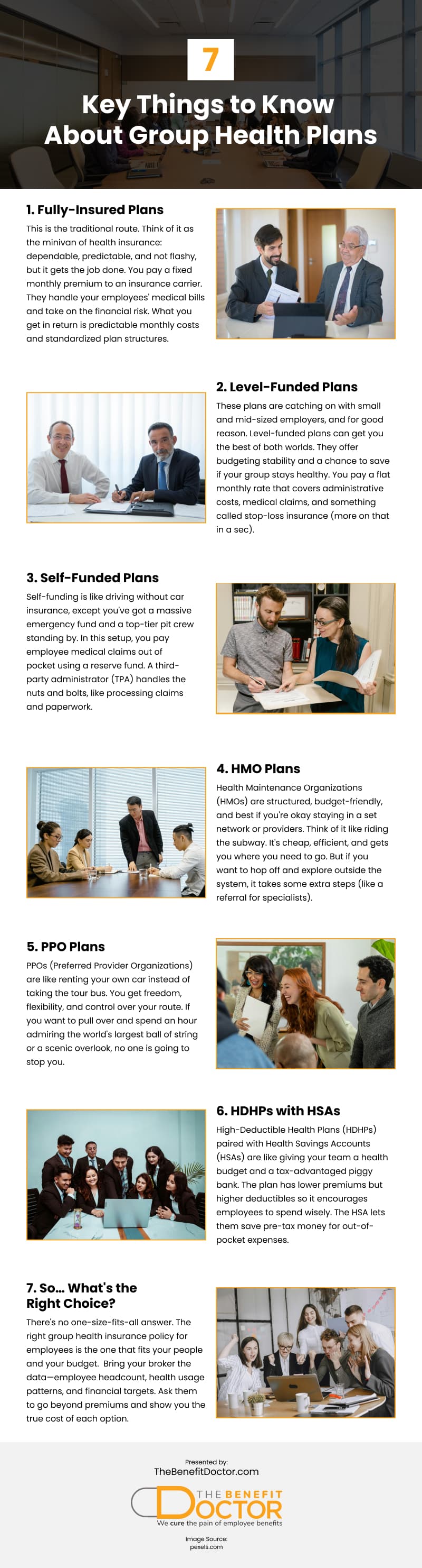 7 Key Things to Know About Group Health Plans Infographic